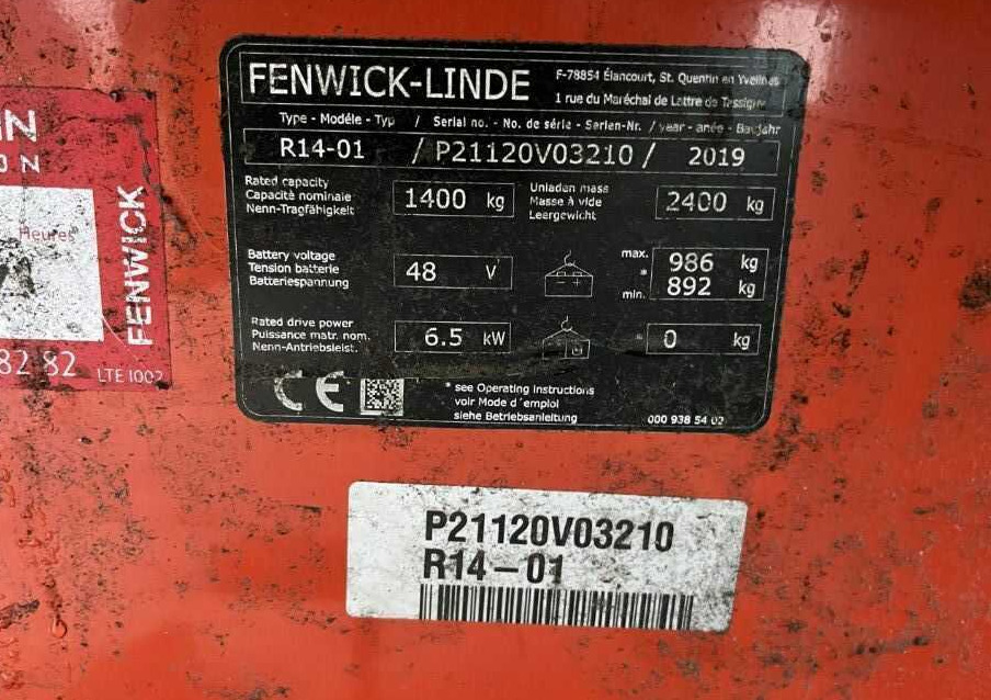 Linde R14-01 - Retrak: obrázek 4 Linde R14-01 - Retrak: obrázek 4