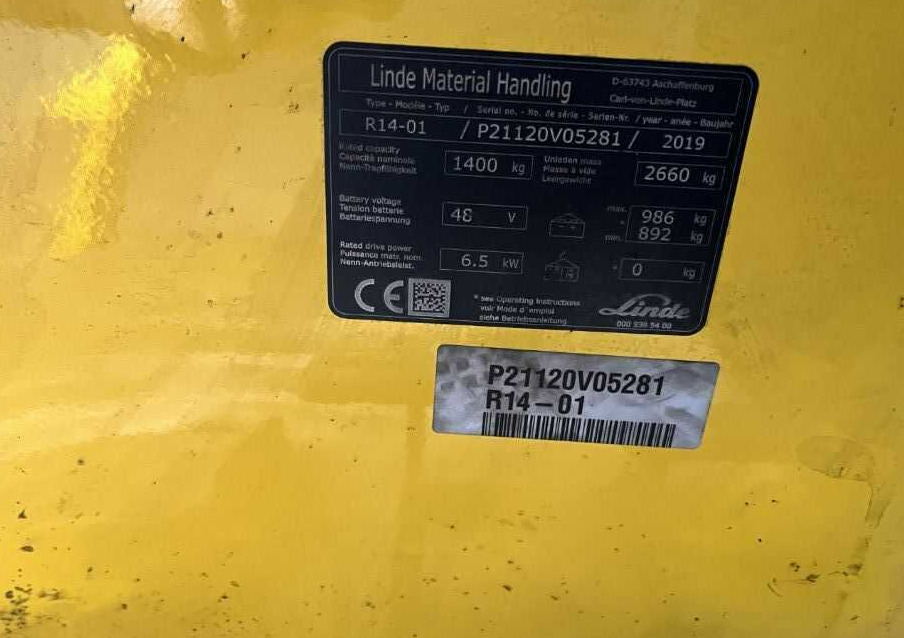 Linde R14-01 - Retrak: obrázek 4 Linde R14-01 - Retrak: obrázek 4