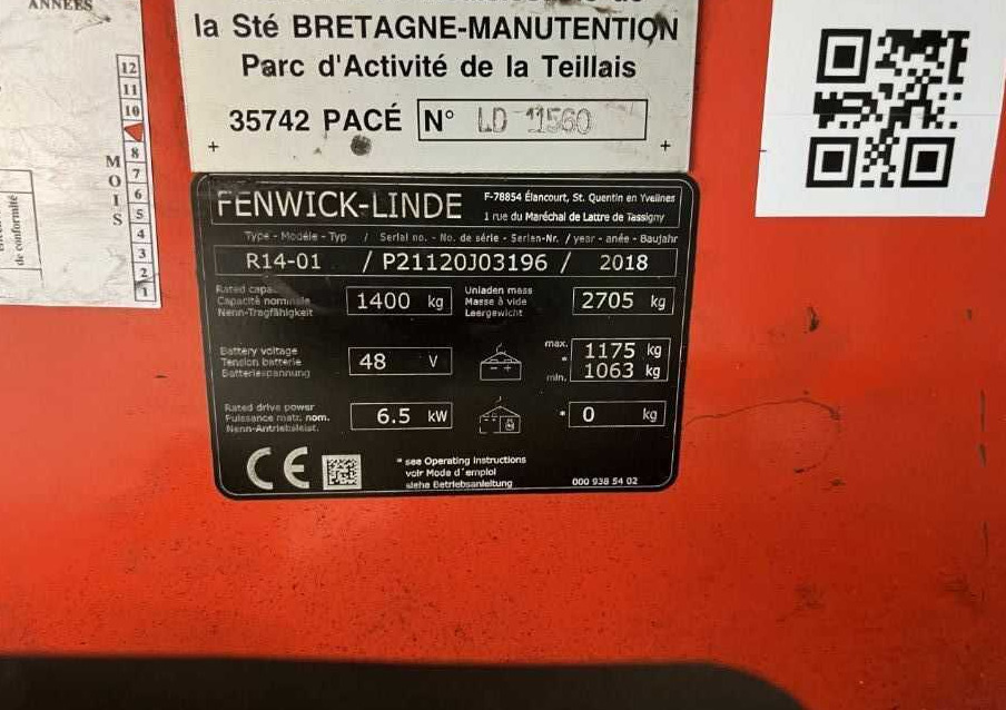Linde R14-01 - Retrak: obrázek 4 Linde R14-01 - Retrak: obrázek 4