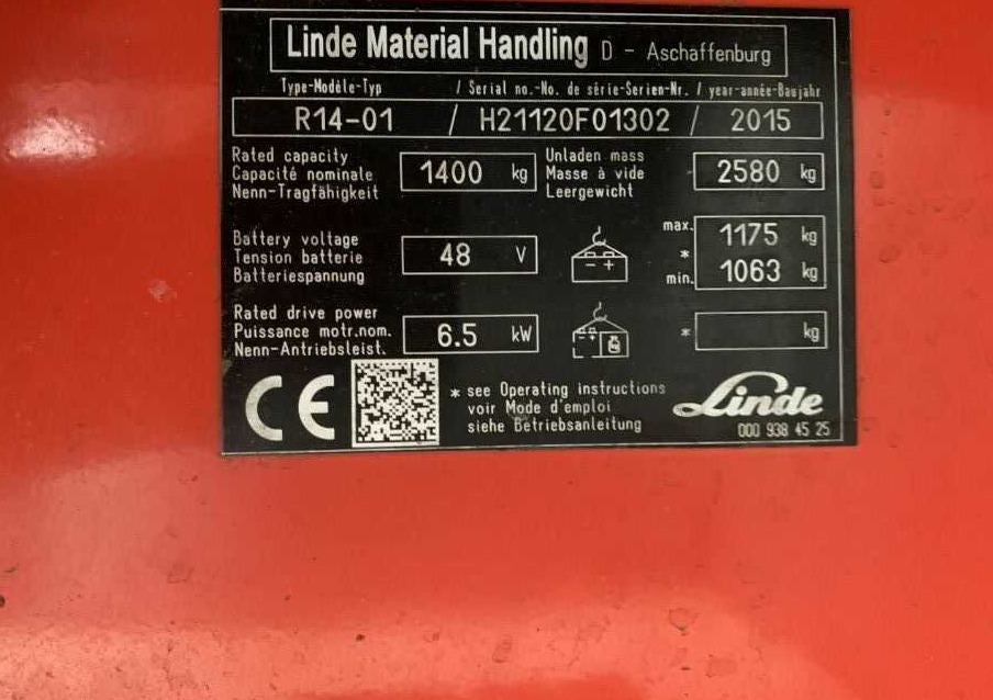 Linde R14-01 - Retrak: obrázek 4 Linde R14-01 - Retrak: obrázek 4