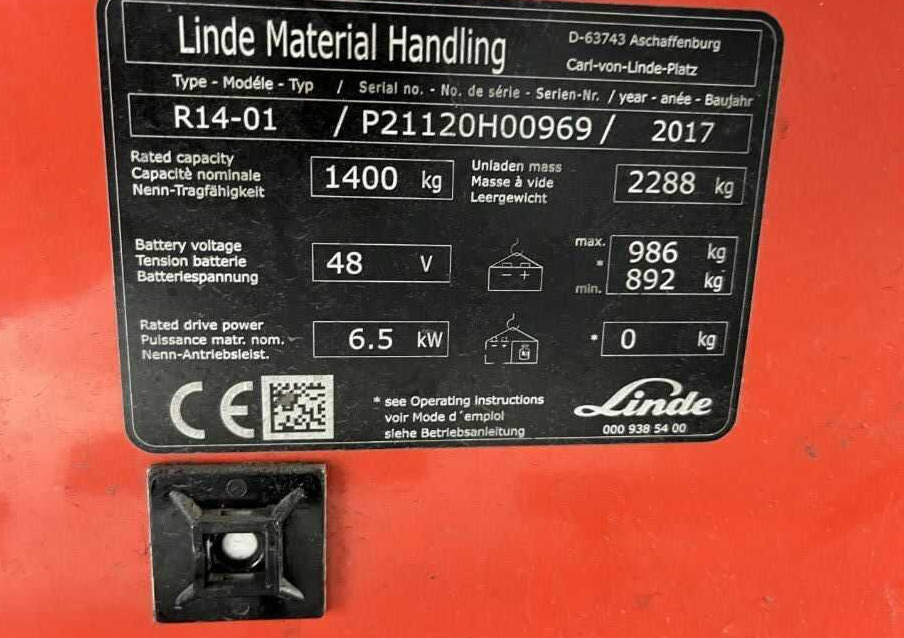 Linde R14-01 - Retrak: obrázek 4 Linde R14-01 - Retrak: obrázek 4