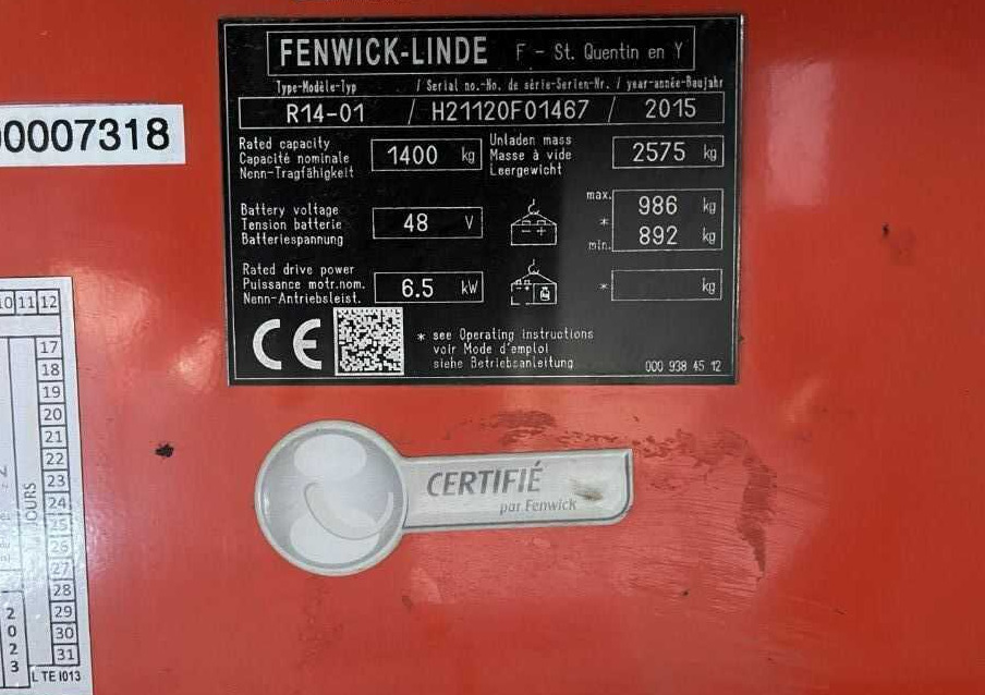 Linde R14 - Retrak: obrázek 3 Linde R14 - Retrak: obrázek 3