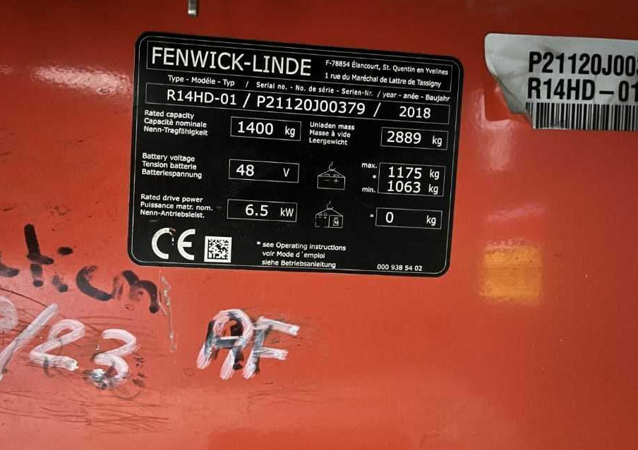 Linde R14HD-01 - Retrak: obrázek 4 Linde R14HD-01 - Retrak: obrázek 4