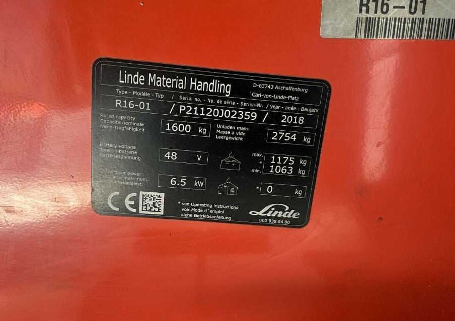 Linde R16-01 - Retrak: obrázek 4 Linde R16-01 - Retrak: obrázek 4
