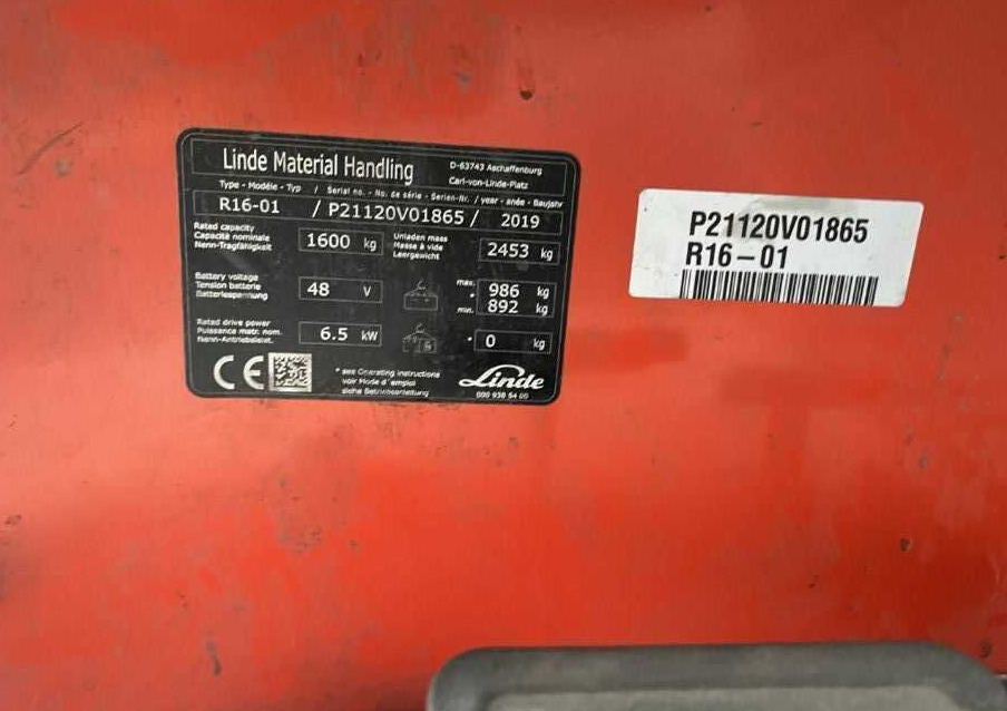 Linde R16-01 - Retrak: obrázek 4 Linde R16-01 - Retrak: obrázek 4