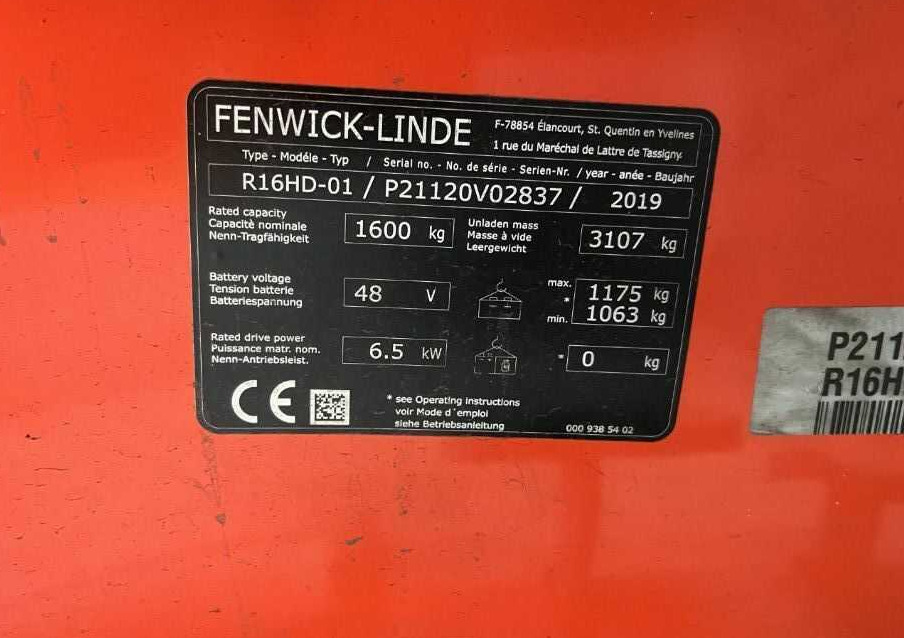 Linde R16HD-01 - Retrak: obrázek 4 Linde R16HD-01 - Retrak: obrázek 4