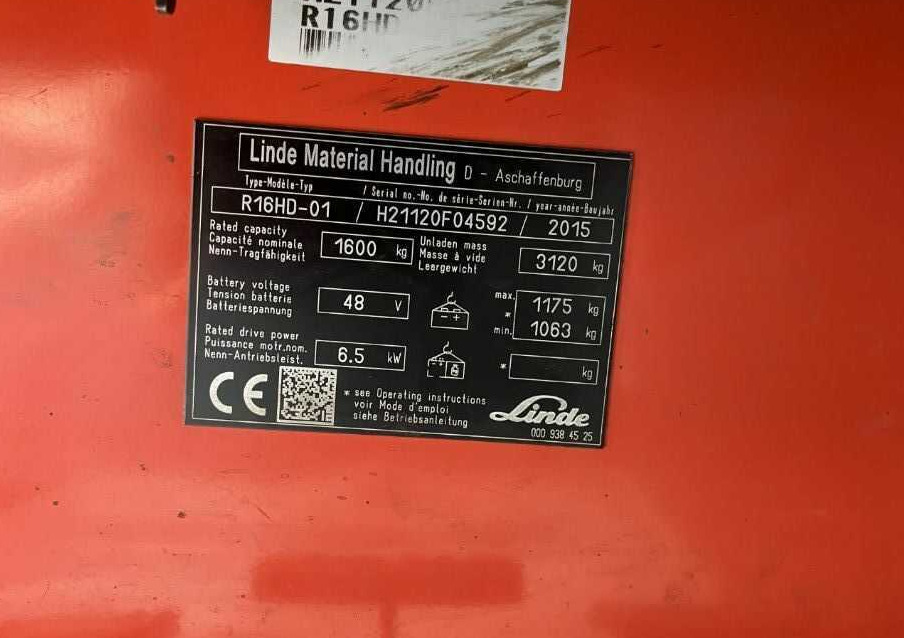 Linde R16HD-01 - Retrak: obrázek 4 Linde R16HD-01 - Retrak: obrázek 4