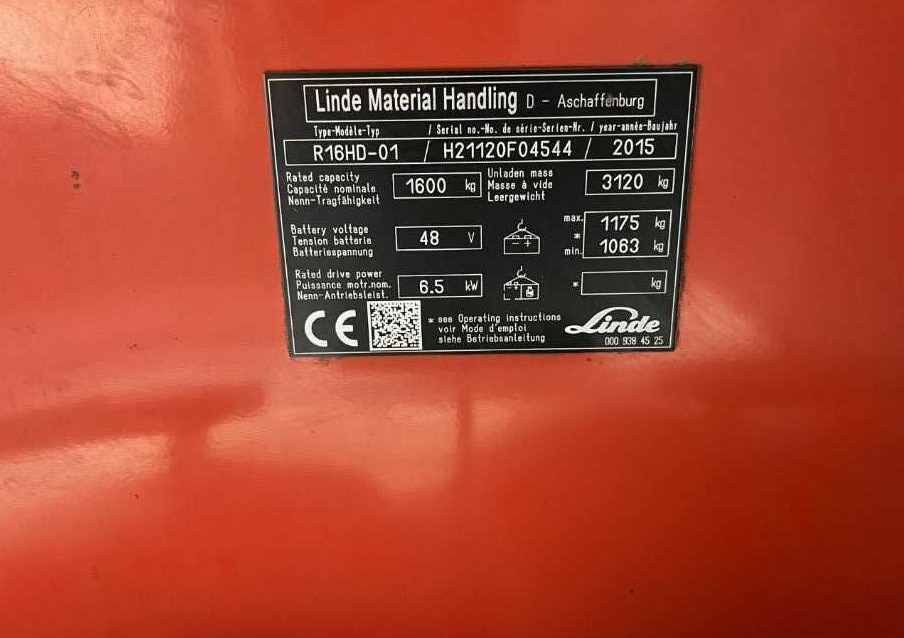 Linde R16HD-01 - Retrak: obrázek 4 Linde R16HD-01 - Retrak: obrázek 4