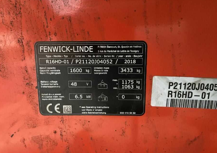 Linde R16HD-01 - Retrak: obrázek 4 Linde R16HD-01 - Retrak: obrázek 4