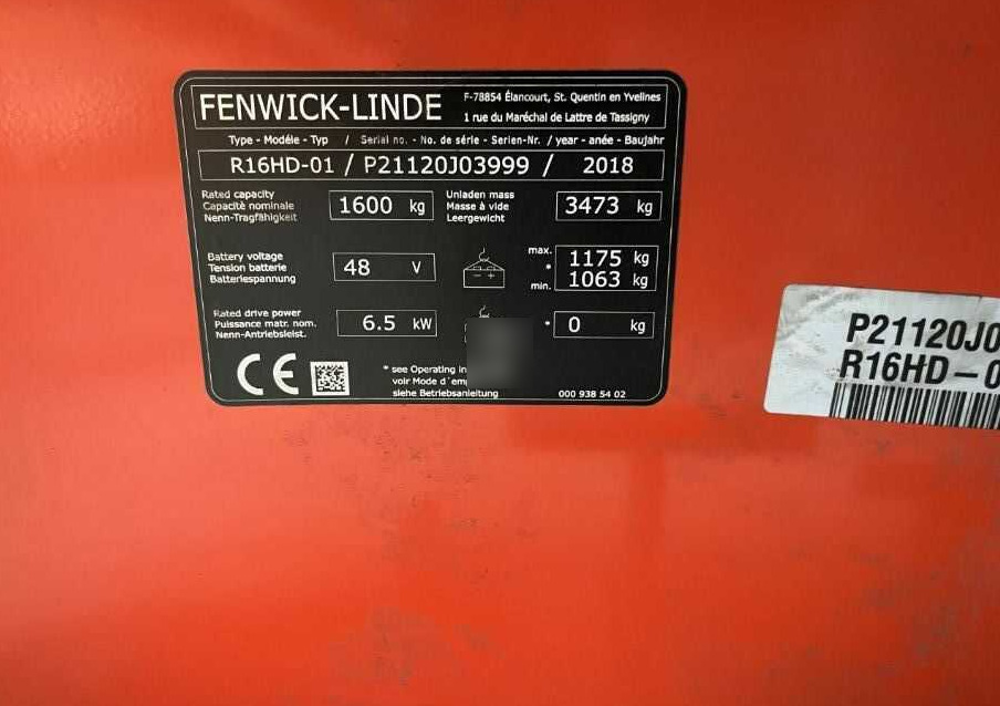 Linde R16HD-01 - Retrak: obrázek 4 Linde R16HD-01 - Retrak: obrázek 4