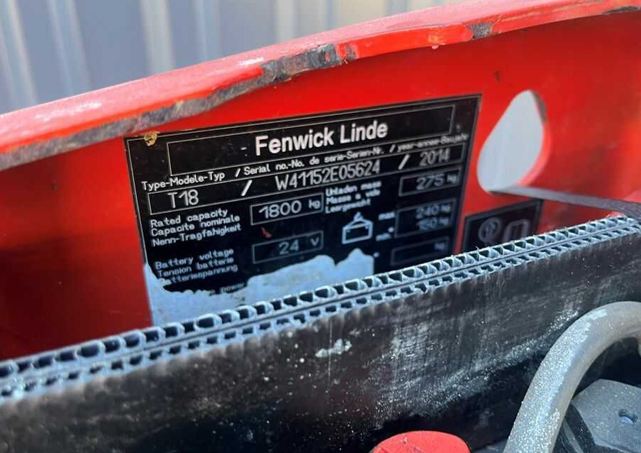 Linde T18 - Paletový vozík: obrázek 5 Linde T18 - Paletový vozík: obrázek 5