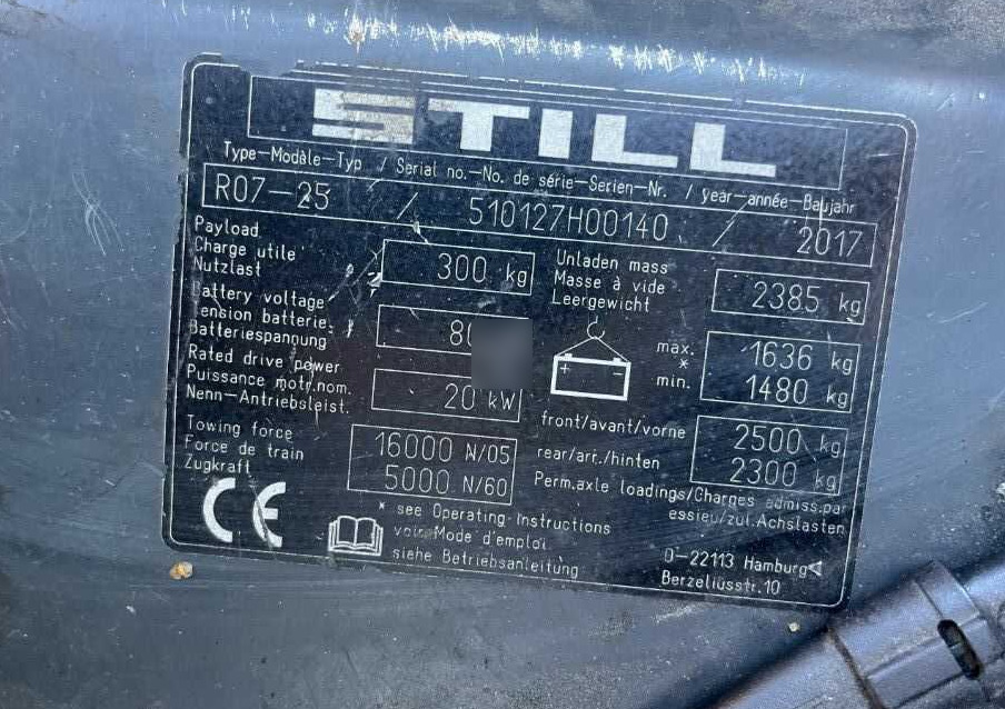 Still R07-25 - Elektrický tahač: obrázek 4 Still R07-25 - Elektrický tahač: obrázek 4