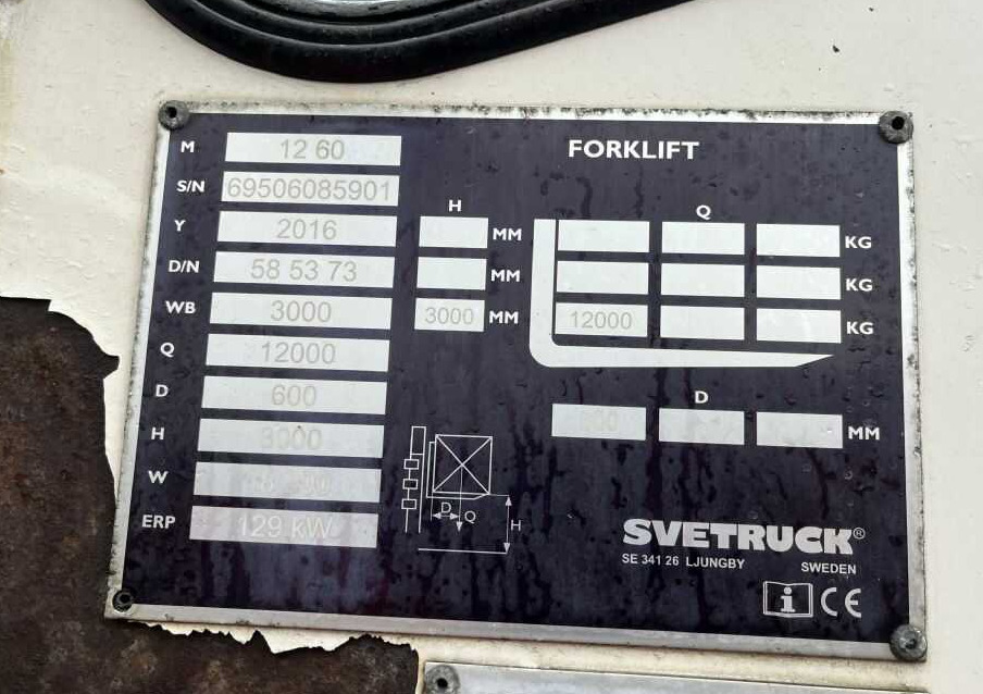 Svetruck 1260 - Dieselový vysokozdvižný vozík: obrázek 4 Svetruck 1260 - Dieselový vysokozdvižný vozík: obrázek 4
