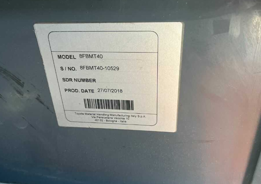 Toyota 8FBMT40 - Elektrický vysokozdvižný vozík: obrázek 4 Toyota 8FBMT40 - Elektrický vysokozdvižný vozík: obrázek 4