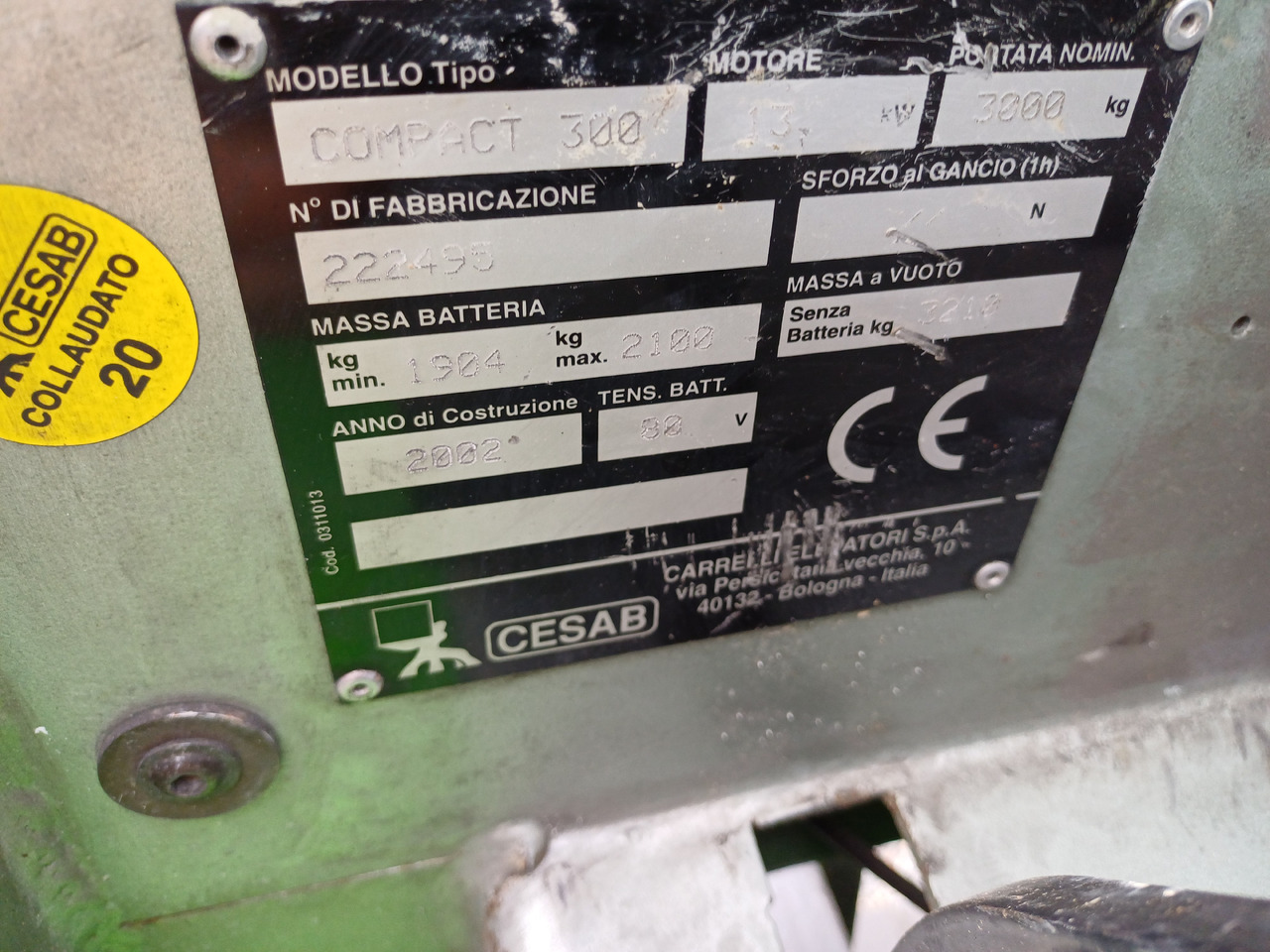 CESAB Compact 300 - Elektrický vysokozdvižný vozík: obrázek 5 CESAB Compact 300 - Elektrický vysokozdvižný vozík: obrázek 5