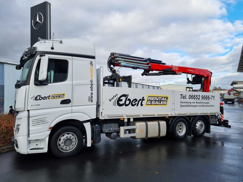 Mercedes-Benz Actros 2745 L 6x2 Baustoffpritsche+Kran Retarder Mercedes-Benz Actros 2745 L 6x2 Baustoffpritsche+Kran Retarder - Nákladní automobil valníkový/ Plošinový, Auto s hydraulickou rukou: obrázek 4 Mercedes-Benz Actros 2745 L 6x2 Baustoffpritsche+Kran Retarder Mercedes-Benz Actros 2745 L 6x2 Baustoffpritsche+Kran Retarder - Nákladní automobil valníkový/ Plošinový, Auto s hydraulickou rukou: obrázek 4