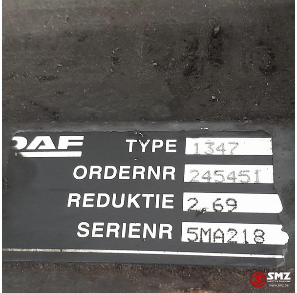 DAF Occ differentiëel 1347 i=2,69 DAF - Diferenciál pro Nákladní auto: obrázek 5 DAF Occ differentiëel 1347 i=2,69 DAF - Diferenciál pro Nákladní auto: obrázek 5