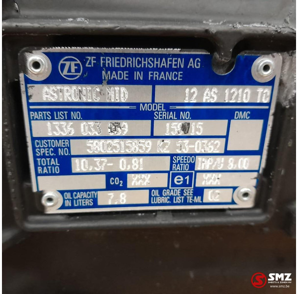 Iveco Occ versnellingsbak 12AS1210TO Iveco - Převodovka pro Nákladní auto: obrázek 5 Iveco Occ versnellingsbak 12AS1210TO Iveco - Převodovka pro Nákladní auto: obrázek 5
