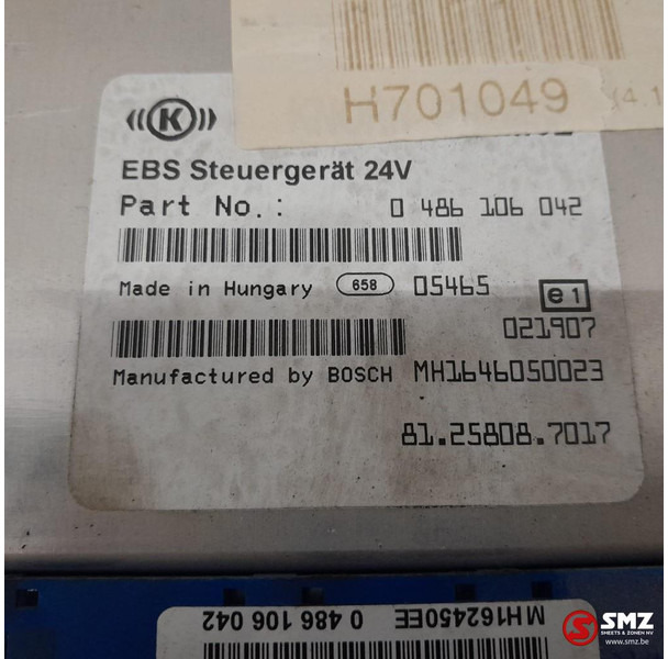 Řídicí blok pro Nákladní auto MAN Occ ECU EBS regeleenheid MAN: obrázek 6 Řídicí blok pro Nákladní auto MAN Occ ECU EBS regeleenheid MAN: obrázek 6