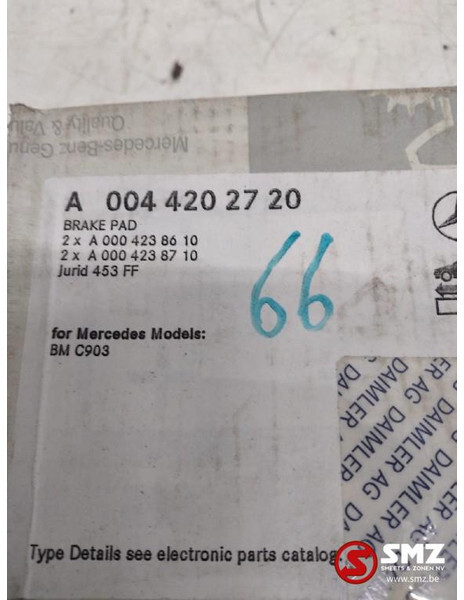 Mercedes-Benz Set remblokken mercedes sprinter w903 a0044202720 - Brzdové destičky pro Nákladní auto: obrázek 2 Mercedes-Benz Set remblokken mercedes sprinter w903 a0044202720 - Brzdové destičky pro Nákladní auto: obrázek 2