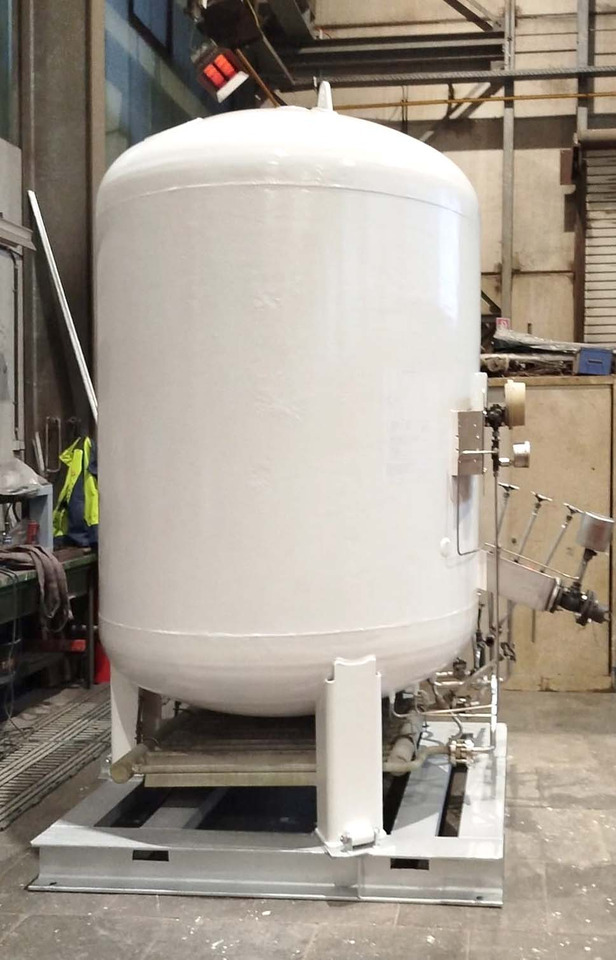 Gas tank on pallet used for oxygen, argon, nitrogen, carbon dioxide, CO2, LNG. - Skladovací nádrž: obrázek 2 Gas tank on pallet used for oxygen, argon, nitrogen, carbon dioxide, CO2, LNG. - Skladovací nádrž: obrázek 2