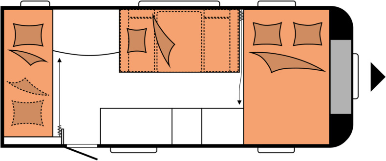 Hobby DE LUXE 490 KMF - Karavan: obrázek 2 Hobby DE LUXE 490 KMF - Karavan: obrázek 2