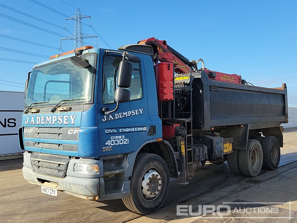 2007 DAF CF75 310 - Sklápěč, Auto s hydraulickou rukou: obrázek 1 2007 DAF CF75 310 - Sklápěč, Auto s hydraulickou rukou: obrázek 1