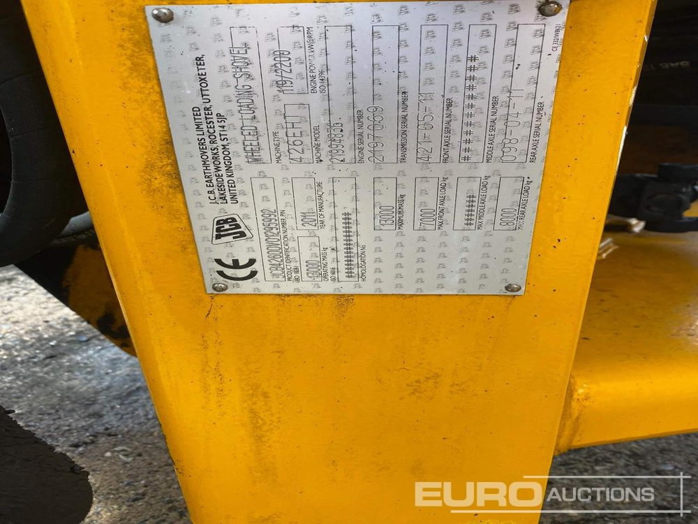 2011 JCB 426HT - Kolový nakladač: obrázek 5 2011 JCB 426HT - Kolový nakladač: obrázek 5