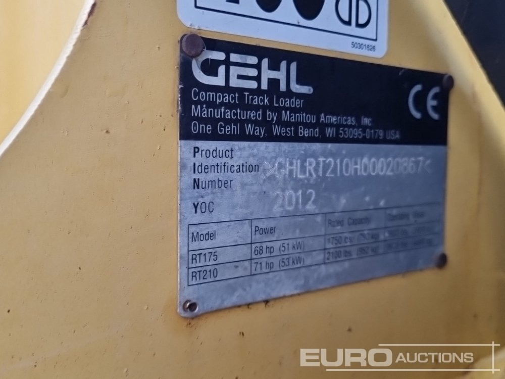 Smykový nakladač 2012 Gehl RT210: obrázek 37