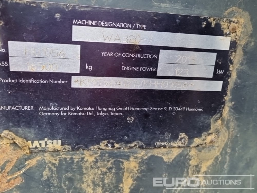 Kolový nakladač 2015 Komatsu WA320-7: obrázek 48
