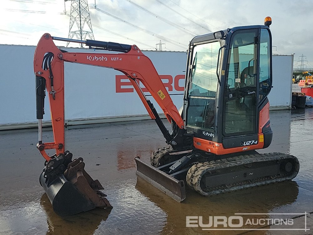2015 Kubota U27-4 - Mini rýpadlo: obrázek 1 2015 Kubota U27-4 - Mini rýpadlo: obrázek 1