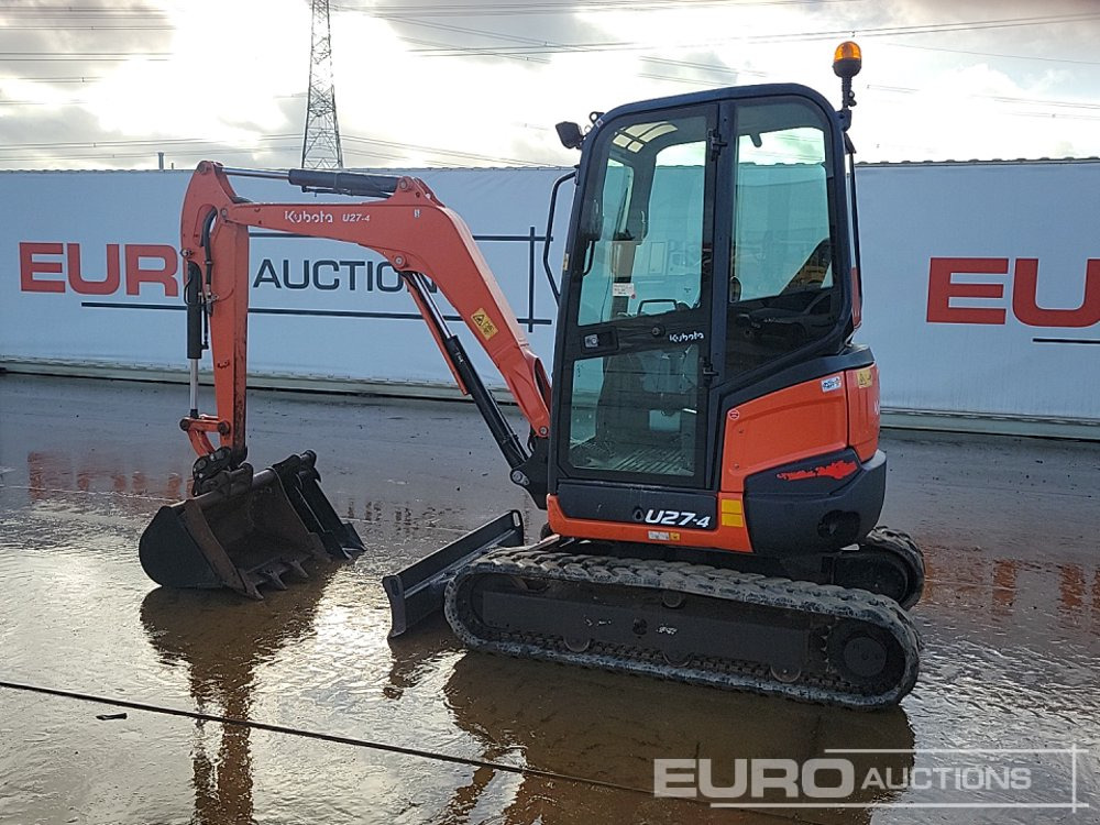 2015 Kubota U27-4 - Mini rýpadlo: obrázek 3 2015 Kubota U27-4 - Mini rýpadlo: obrázek 3