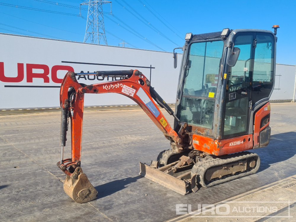 2016 Kubota KX016-4 - Mini rýpadlo: obrázek 1 2016 Kubota KX016-4 - Mini rýpadlo: obrázek 1