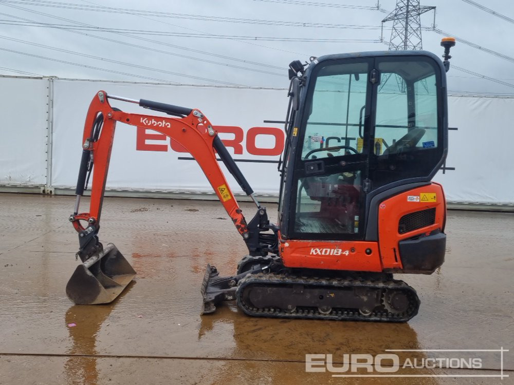 2016 Kubota KX018-4 - Mini rýpadlo: obrázek 2 2016 Kubota KX018-4 - Mini rýpadlo: obrázek 2
