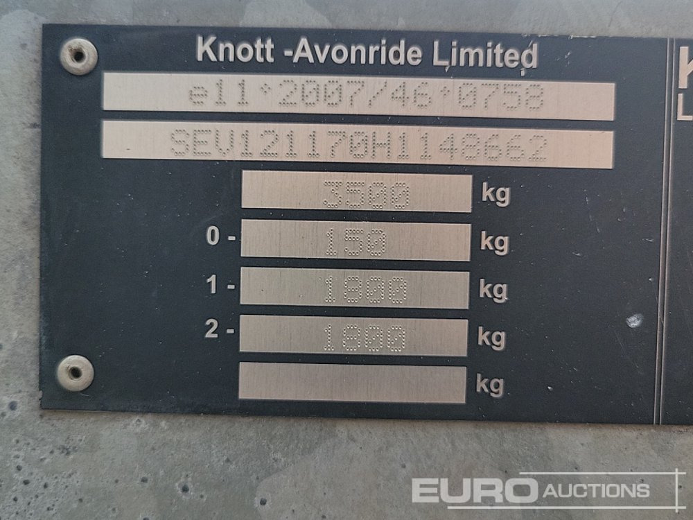 Přepravník stavebních strojů 2017 Knott avonride 3.5 TON: obrázek 21