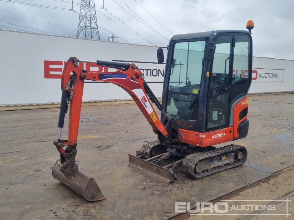 2017 Kubota KX016-4 - Mini rýpadlo: obrázek 1 2017 Kubota KX016-4 - Mini rýpadlo: obrázek 1
