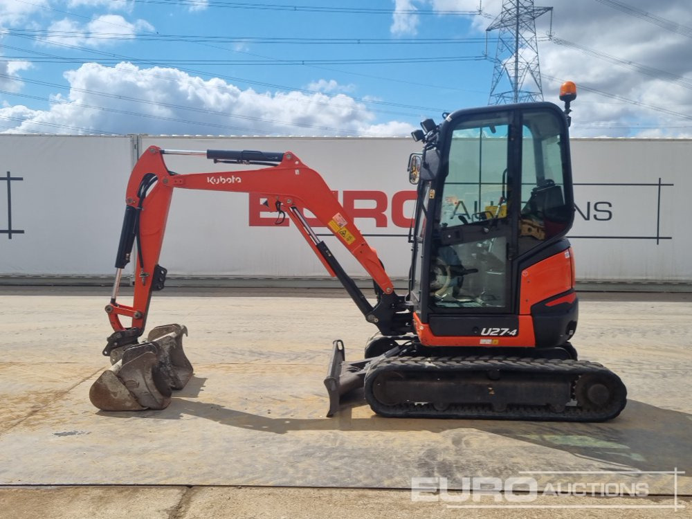 2017 Kubota U27-4 - Mini rýpadlo: obrázek 2 2017 Kubota U27-4 - Mini rýpadlo: obrázek 2