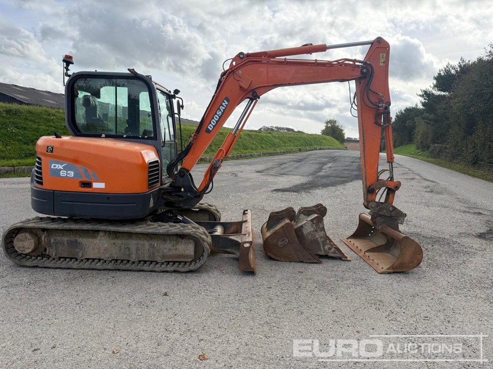 2018 Doosan DX63-3 - Mini rýpadlo: obrázek 4 2018 Doosan DX63-3 - Mini rýpadlo: obrázek 4