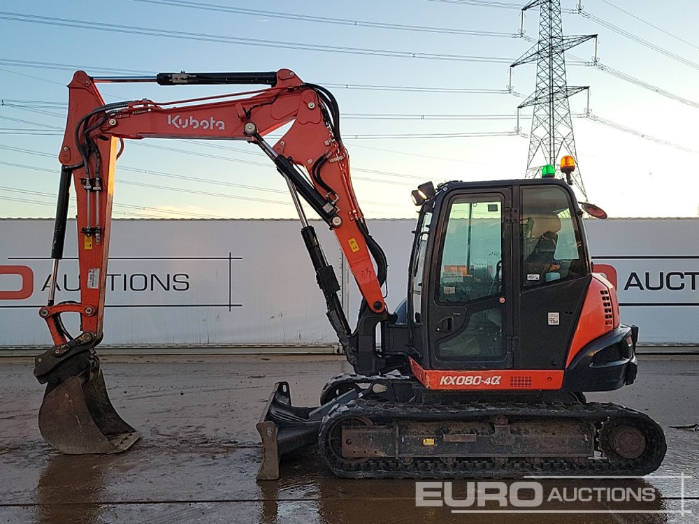 2019 Kubota KX080-4A - Mini rýpadlo: obrázek 2 2019 Kubota KX080-4A - Mini rýpadlo: obrázek 2