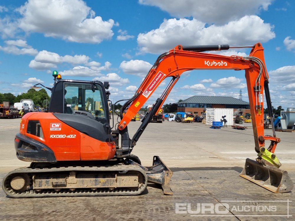 Mini rýpadlo 2021 Kubota KX080-4A2: obrázek 6