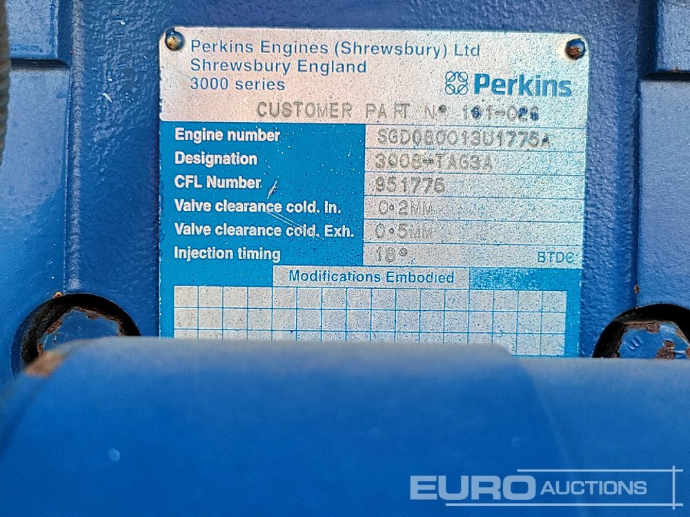 Elektrický generátor 500kVA Skid Mounted Generator, Perkins V8 Engine: obrázek 14