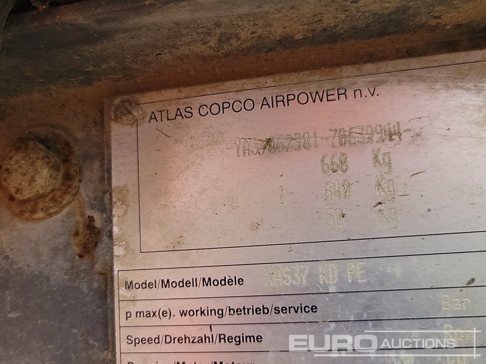 Mobilní kompresor Atlas Copco XAS37KDPE: obrázek 38