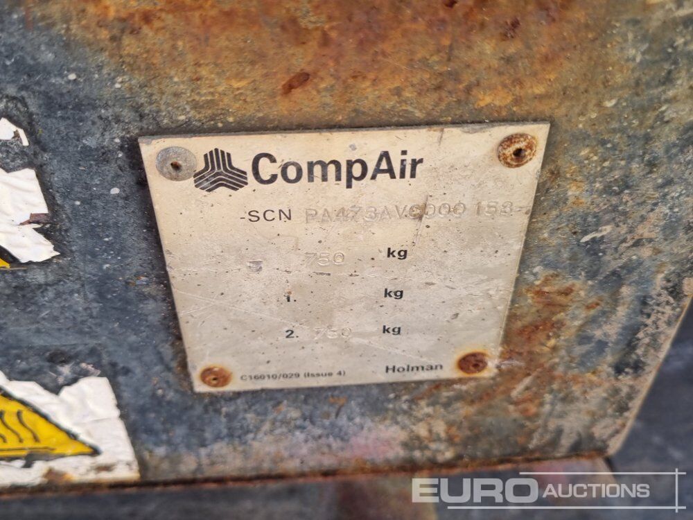 Mobilní kompresor Comp Air Compressor (Engine Missing), Atlas Copco Single Axle Compressor (Engine Missing), Comp Air Single Axle Compressor (Engine Missing): obrázek 32