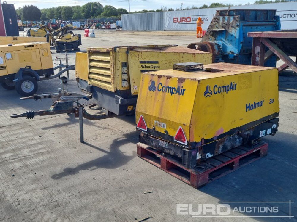 Comp Air Compressor (Engine Missing), Atlas Copco Single Axle Compressor (Engine Missing), Comp Air Single Axle Compressor (Engine Missing) - Mobilní kompresor: obrázek 1 Comp Air Compressor (Engine Missing), Atlas Copco Single Axle Compressor (Engine Missing), Comp Air Single Axle Compressor (Engine Missing) - Mobilní kompresor: obrázek 1