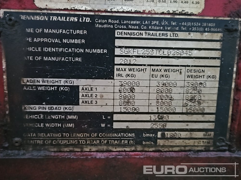 2012 Dennison Tri Axle Log Trailer - Jiná technika: obrázek 3 2012 Dennison Tri Axle Log Trailer - Jiná technika: obrázek 3