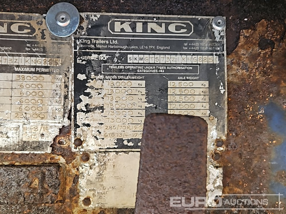 Podvalníkový návěs King 4 Axle Step Frame Low Loader Trailer, Neck Ramps, Out Riggers, Rear Steering, Hydraulic Fliptoe Ramps: obrázek 40
