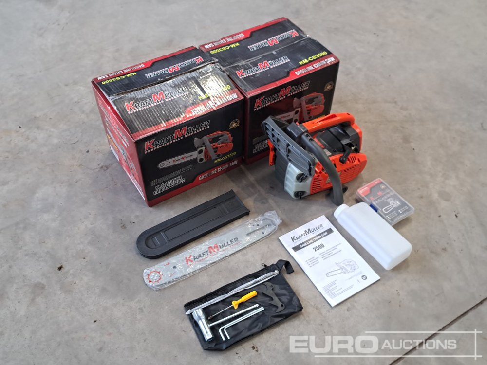 Kraft Muller KM-CS3500 Petrol Chainsaw (2 of) - Vybavení garáže/ Dílny: obrázek 2 Kraft Muller KM-CS3500 Petrol Chainsaw (2 of) - Vybavení garáže/ Dílny: obrázek 2