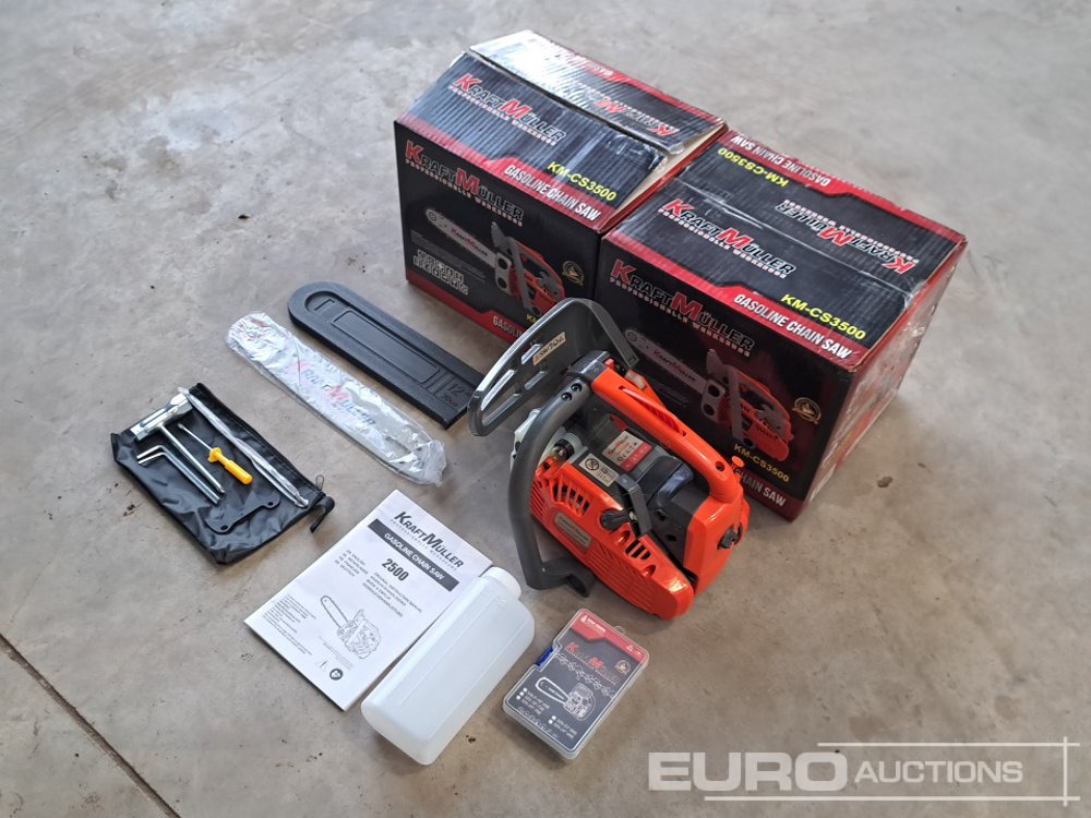 Kraft Muller KM-CS3500 Petrol Chainsaw (2 of) - Vybavení garáže/ Dílny: obrázek 1 Kraft Muller KM-CS3500 Petrol Chainsaw (2 of) - Vybavení garáže/ Dílny: obrázek 1