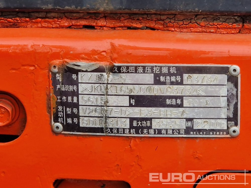 Mini rýpadlo Kubota KX165-5: obrázek 47