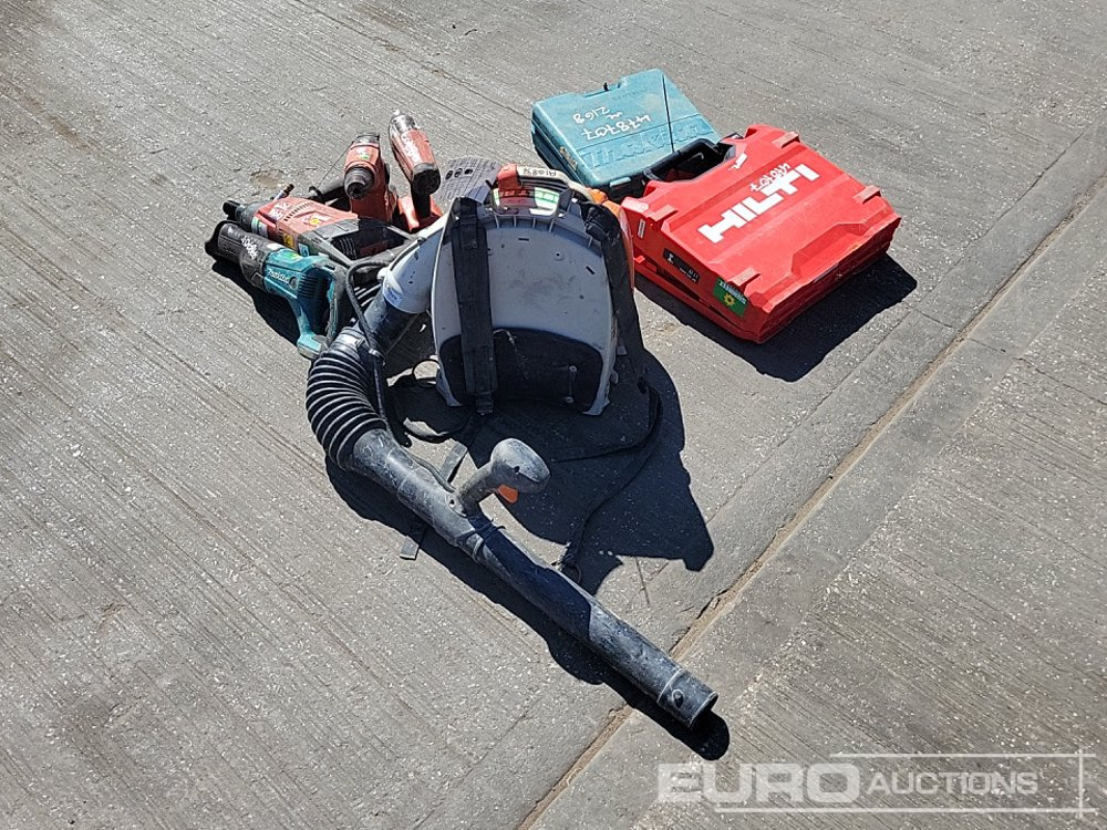 Stavební zařízení Makita Battery Reciprocating Saw, Hilti 110Volt Diamond Core Drill, Hilti Battery Hammer Drill, Hilti Battery Impact Gun, Makita 110Volt Impact Gun, Hilti Battery Drill, Stihl Petrol Backpack Leaf Blo: obrázek 7